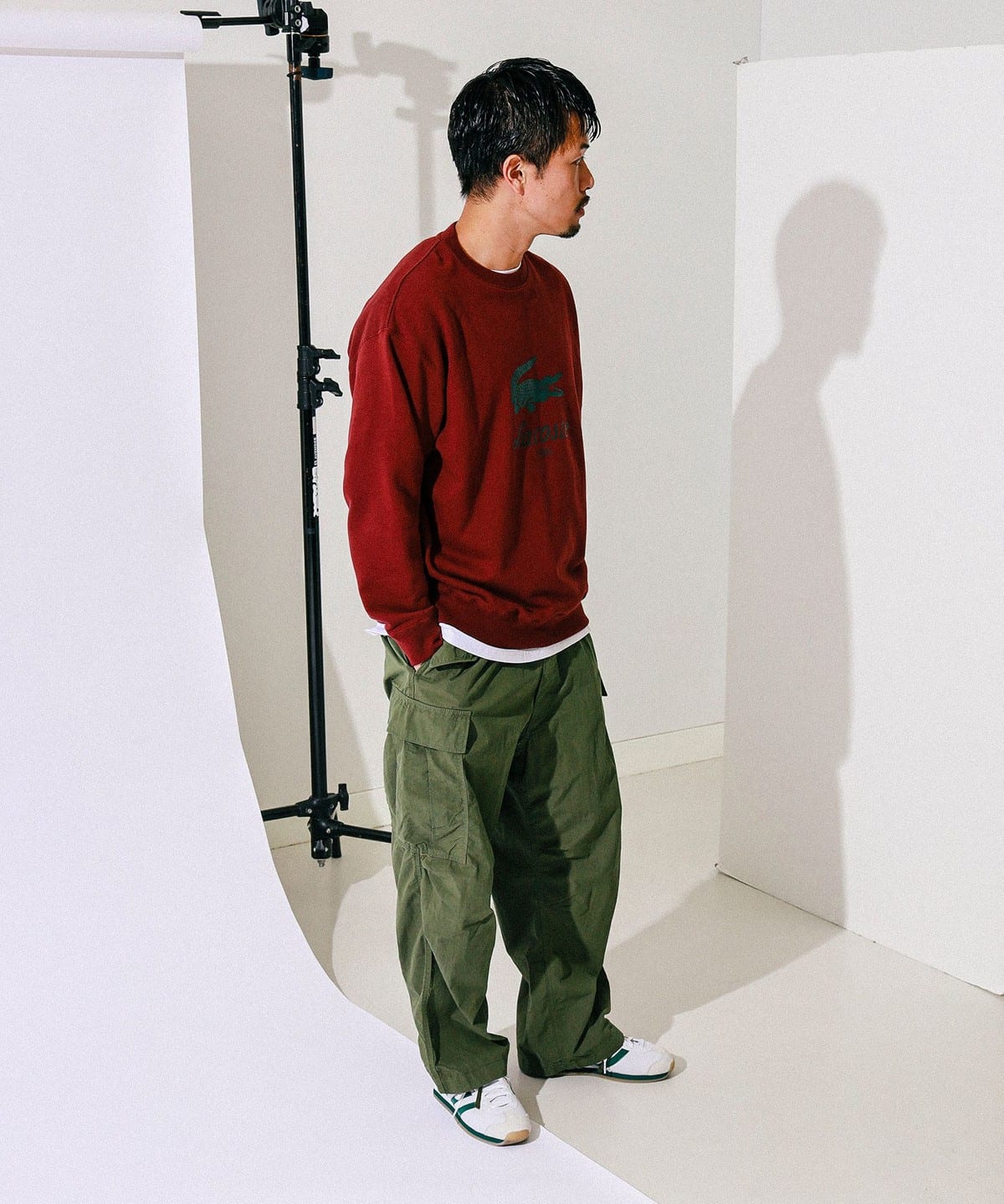 BEAMS (BEAMS) [Special order] LACOSTE / Logo sweatshirt (top