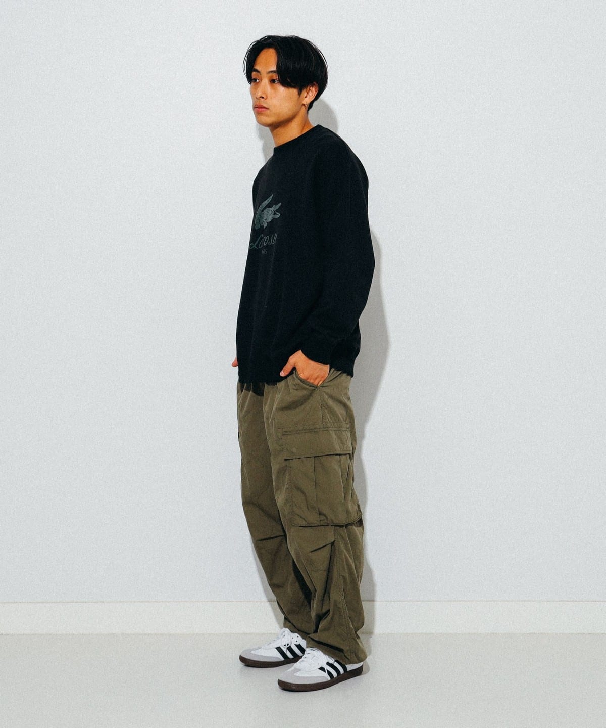 BEAMS（ビームス）【別注】LACOSTE / ロゴ スウェット（トップス