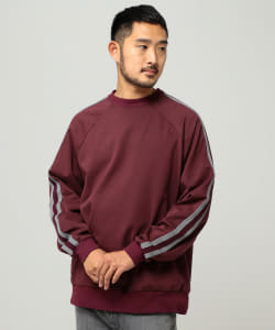 ▲BEAMS / クルーネック トラックトップ