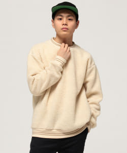 ▲BEAMS / ボア クルーネック スウェットシャツ