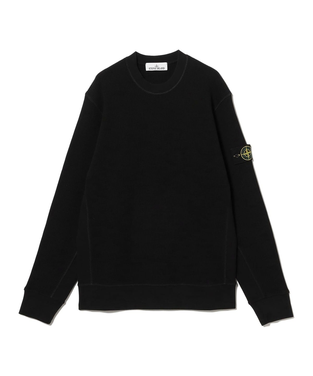 STONE ISLAND ストーンアイランド / ORGANIC COTTON WAFFLE FLEECE トップス MEN V0029/BLACK XXL STONE ISLAND ストーンアイランド / ORGANIC COTTON WAFFLE FLEECE トップス MEN V0029/BLACK XXL