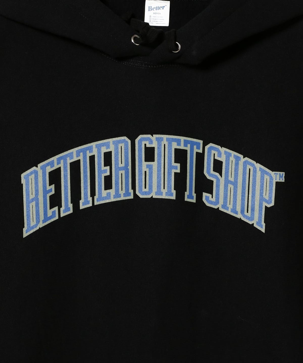 BEAMS（ビームス）Better（TM） Gift Shop / Collegiate Black Hooded Sweatshirt（トップス  パーカー）通販｜BEAMS