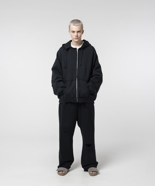 BEAMS（ビームス）【別注】BOW WOW / FULL ZIP HARD DAMAGE HOODIE（トップス パーカー）通販｜BEAMS