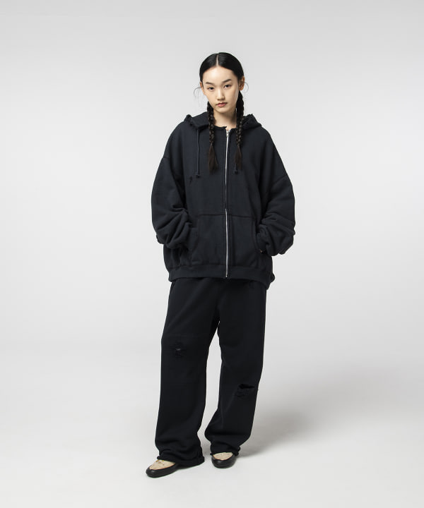 BEAMS（ビームス）【別注】BOW WOW / FULL ZIP HARD DAMAGE HOODIE（トップス パーカー）通販｜BEAMS