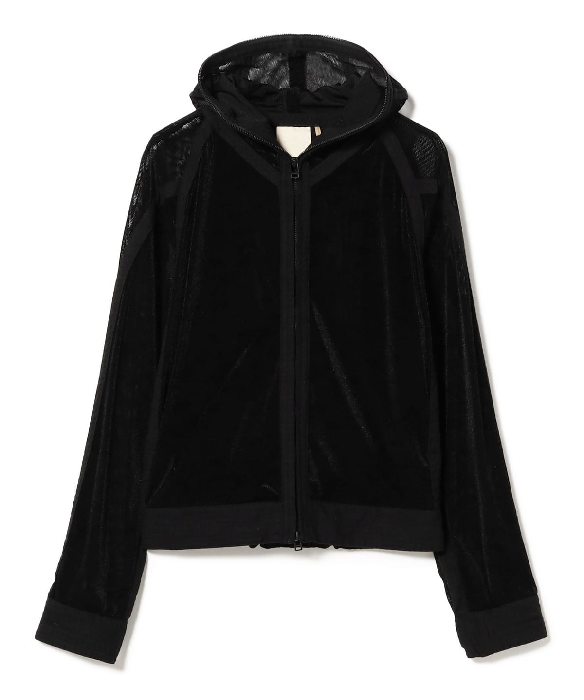 JIAN YE メッシュフーディ　25SS M MESH HOODIE 参(M BLACK): JIAN YE: MENS｜CONZ ONLINE STORE