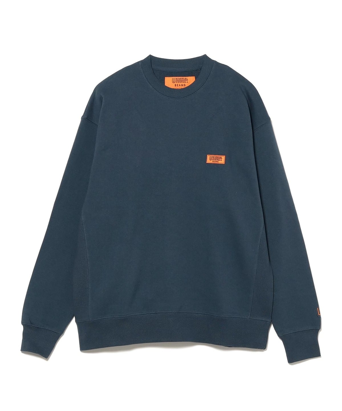 【別注】UNIVERSAL OVERALL ユニバーサルオーバーオール / ロゴ クルーネック スウェット トップス MEN NAVY XL 【別注】UNIVERSAL OVERALL ユニバーサルオーバーオール / ロゴ クルーネック スウェット トップス MEN NAVY XL