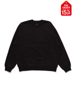 【+15%ポイントUP】サイドポケット クルーネック スウェット