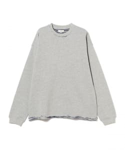 バック カスリ クルーネック スウェット