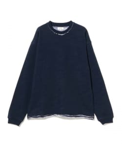 バック カスリ クルーネック スウェット
