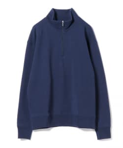 LOOPWHEELER × BEAMS JAPAN / 別注 吊り裏毛 ハーフジップ スウェットシャツ