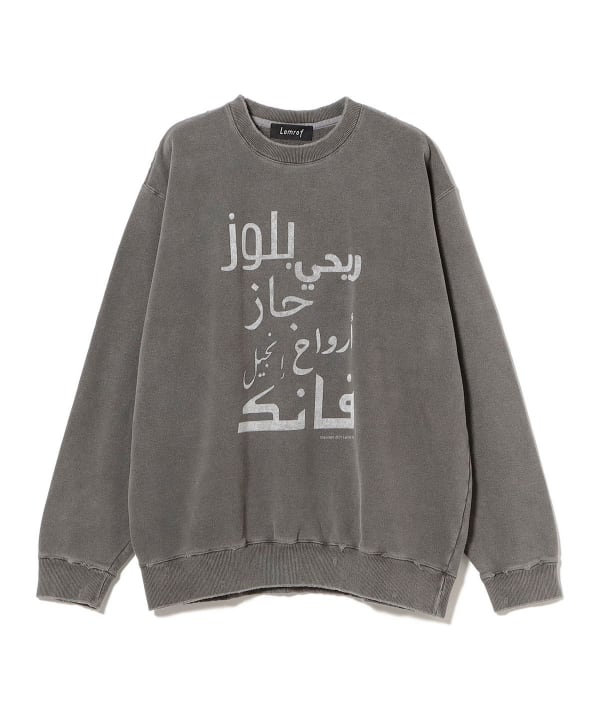 トップス Lamrof / Arabic Black Music Sweat BEAMS（ビームス）Lamrof / Arabic Black Music Sweat（トップス