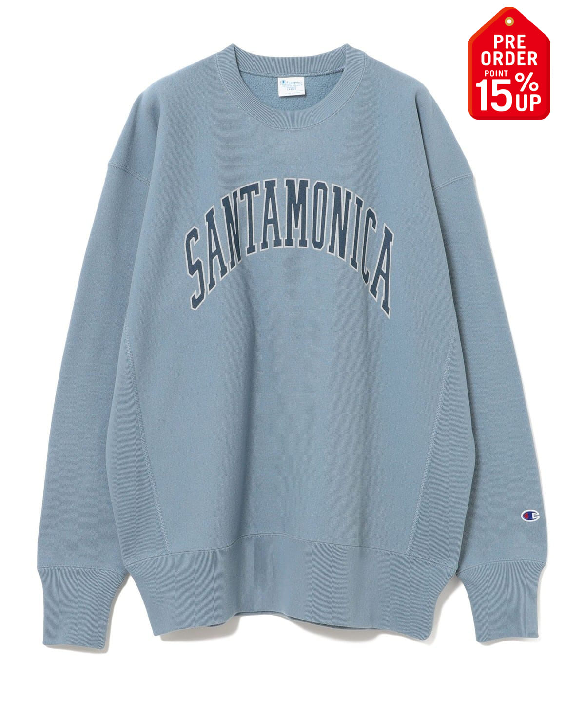 【+15%ポイントUP】【別注】Champion チャンピオン / シティ クルー スウェット トップス MEN BLUE. GRAY M 【+15%ポイントUP】【別注】Champion チャンピオン / シティ クルー スウェット トップス MEN BLUE. GRAY M