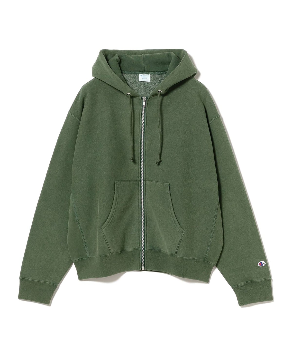【別注】Champion チャンピオン / リバースウィーブ(R)フルジップ パーカ トップス MEN D. GREEN S 【別注】Champion チャンピオン / リバースウィーブ(R)フルジップ パーカ トップス MEN D. GREEN S