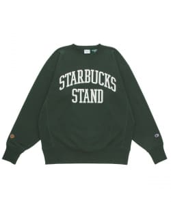 【ショップ限定商品】STARBUCKS STAND by BEAMS × Champion / リバースウィーブスウェット