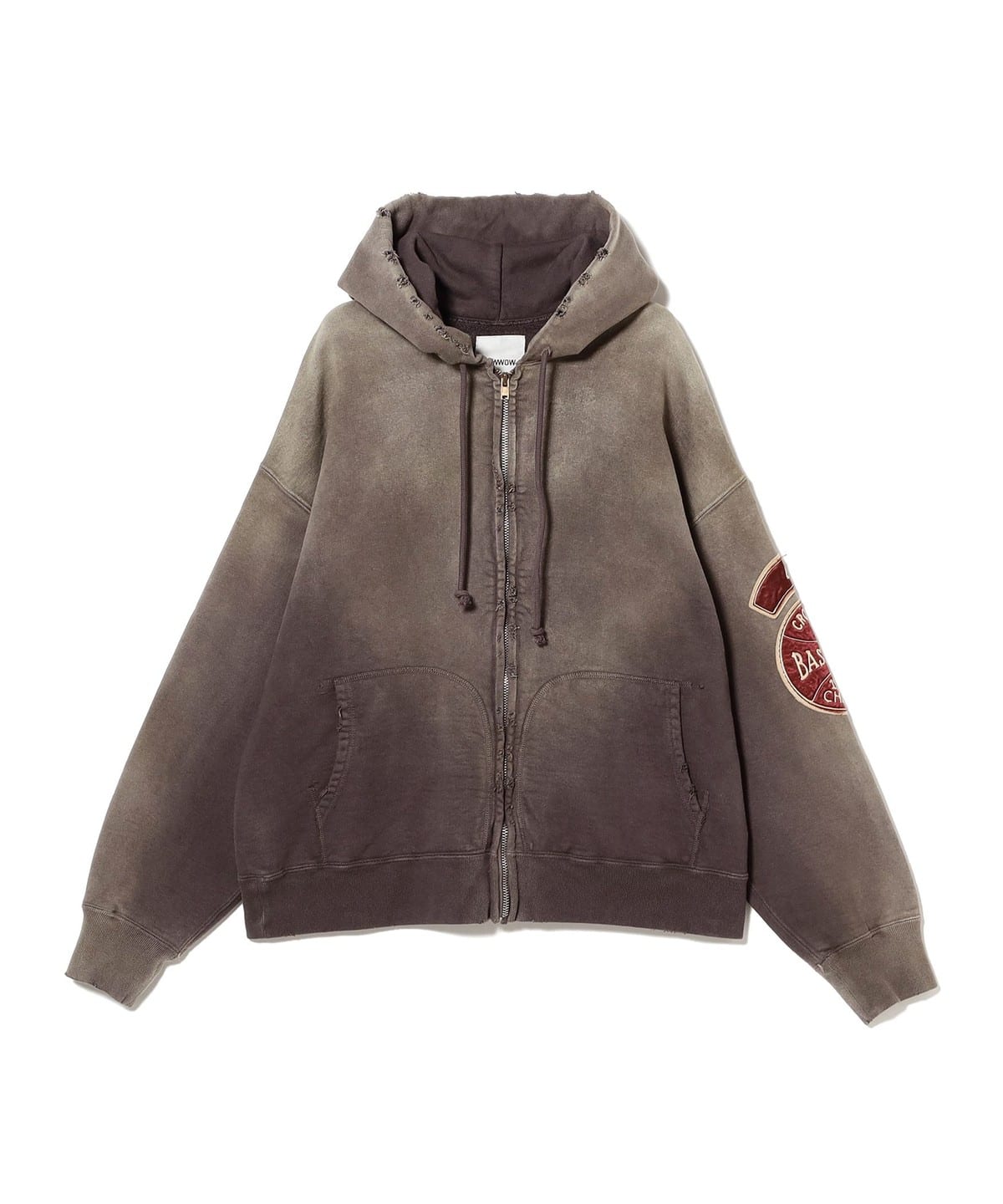BOW WOW バウ ワウ / BASEBALL CHAMPION ZIP HOODIE AGED トップス MEN AGED BROWN XL BOW WOW バウ ワウ / BASEBALL CHAMPION ZIP HOODIE AGED トップス MEN AGED BROWN XL