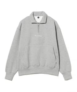 CITY COUNTRY CITY / Embroidered Logo Half Zip Sweatshirts
