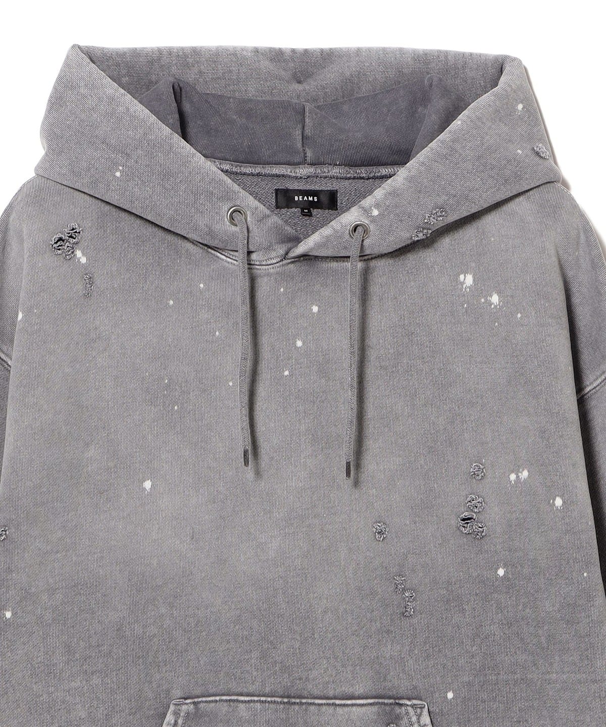 beams フェード加工　パーカー　短丈 BEAMS（ビームス）Damage Short Hoodie（トップス パーカー）通販｜BEAMS