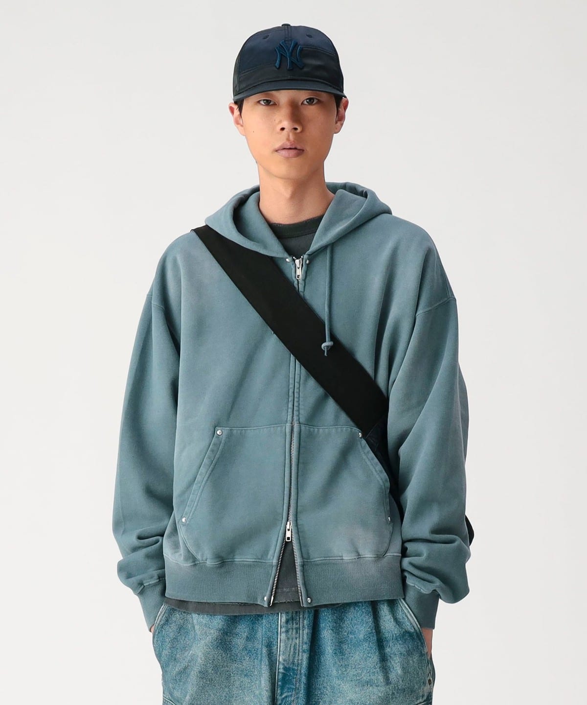 BEAMS フェードジップアップフーディ BEAMS JAPAN（ビームス ジャパン）フェード ジップアップ フーディ