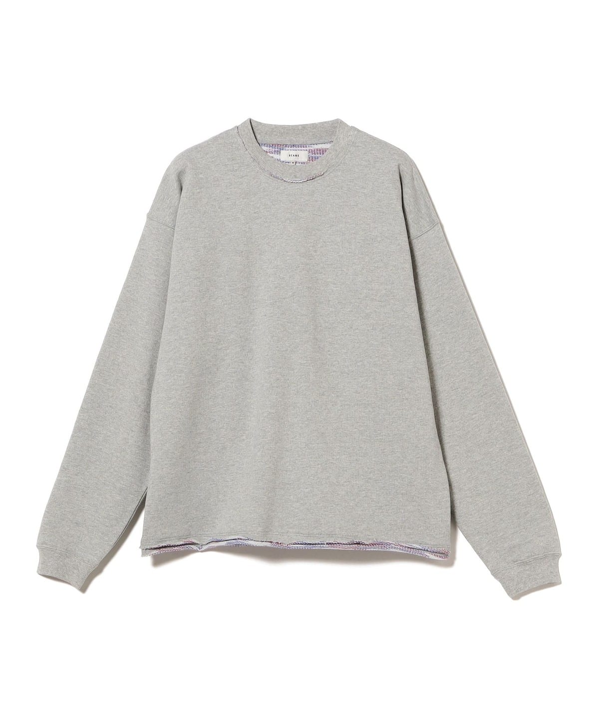 BEAMS（ビームス）カスリ染め クルーネック スウェットシャツ