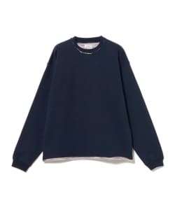 カスリ染め クルーネック スウェットシャツ