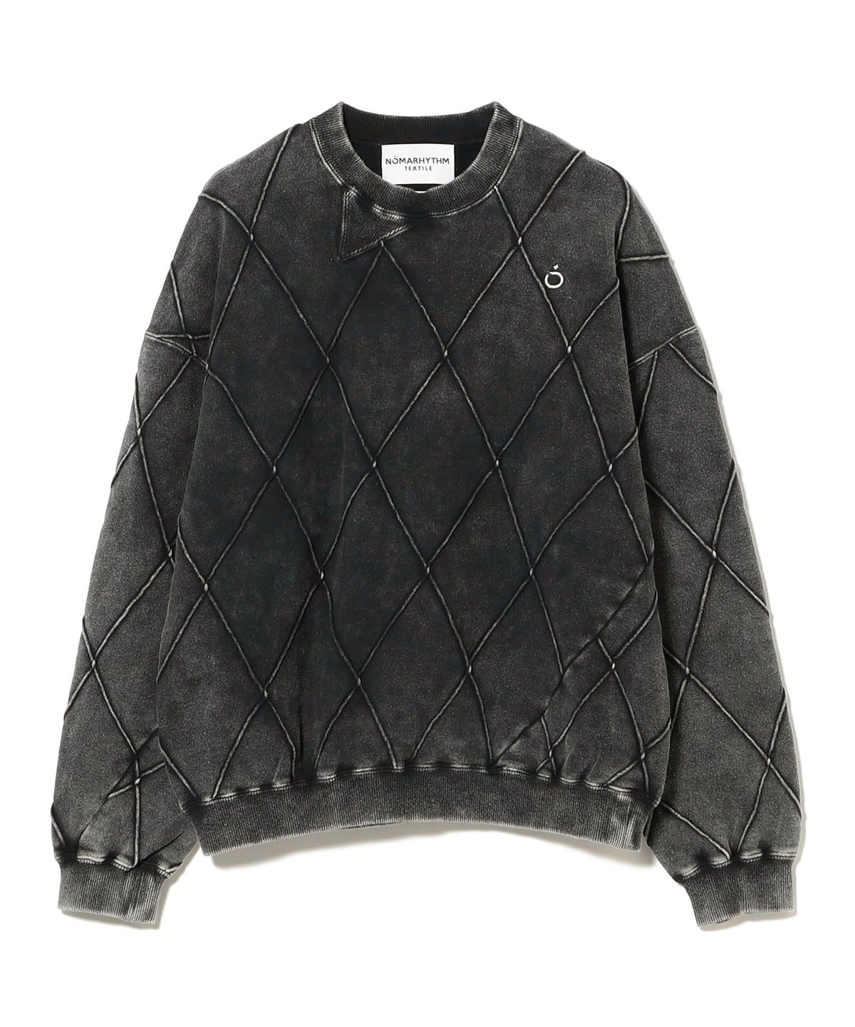 NOMARHYTHM TEXTILE / Hand Dye Diamond Twist Sweat トップス MEN Black 2 NOMARHYTHM TEXTILE / Hand Dye Diamond Twist Sweat トップス MEN Black 2