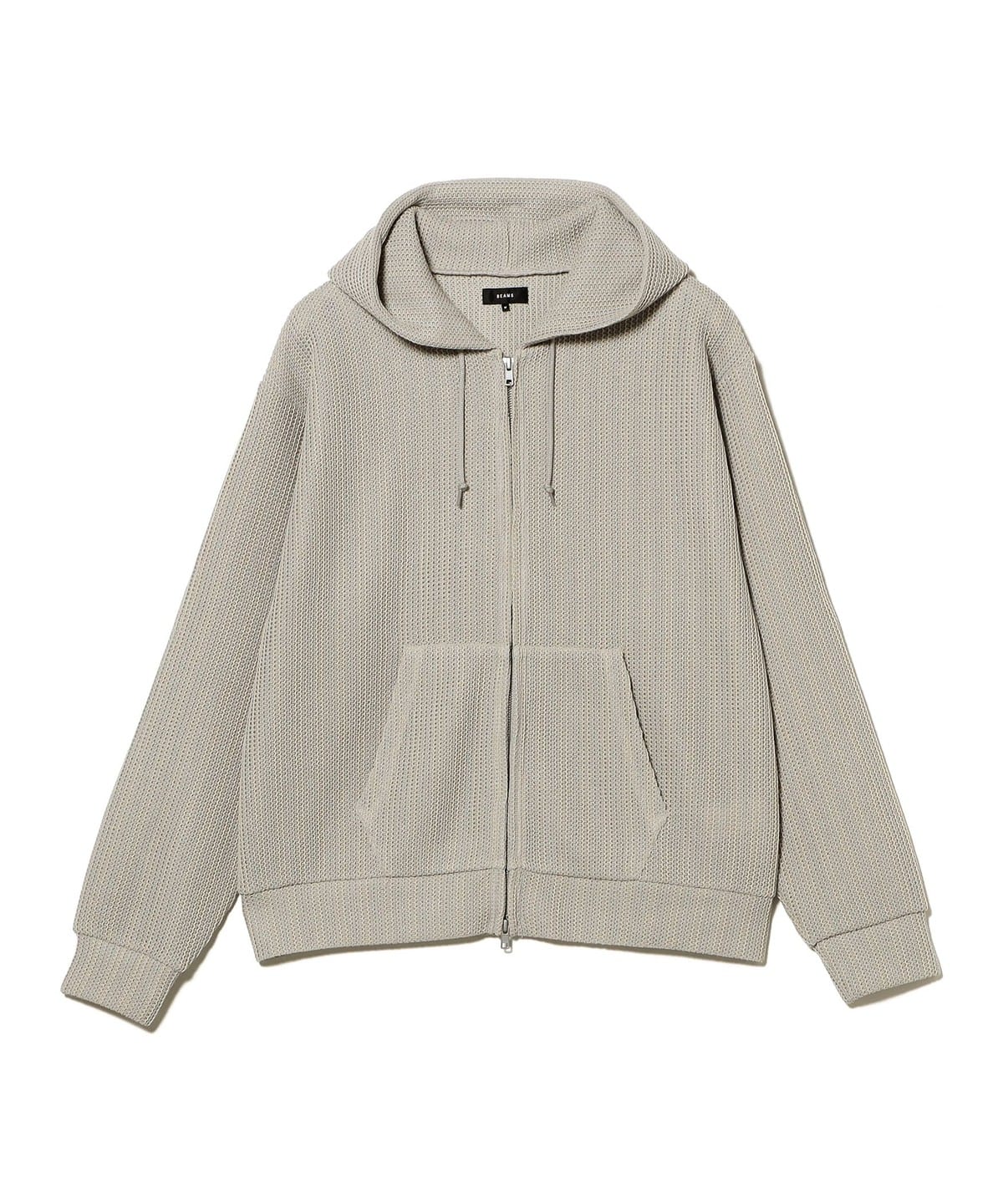 BEAMS（ビームス）メッシュ ジップアップ フーディ【リラックス