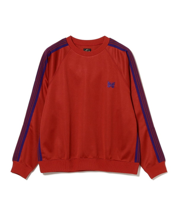 トップス Needles Track Crew Neck Shirt Needles Track Crew Neck Shirt Poly Smooth Black Sweatshirts