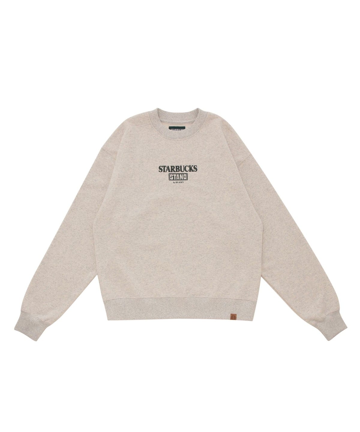【ショップ限定商品】STARBUCKS STAND by BEAMS ビームス / LOGO クルースウェット トップス MEN OATMEAL L 【ショップ限定商品】STARBUCKS STAND by BEAMS ビームス / LOGO クルースウェット トップス MEN OATMEAL L