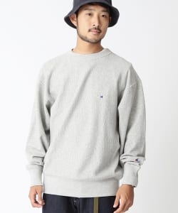 ▲Champion×BEAMS / 別注 ルーズフィット クルーネックスウェット
