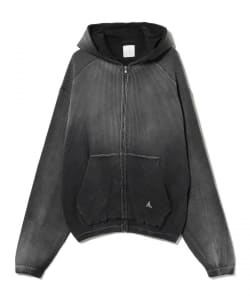 ROA / Bee Sun Faded Waffle Zip-Up Hoodie