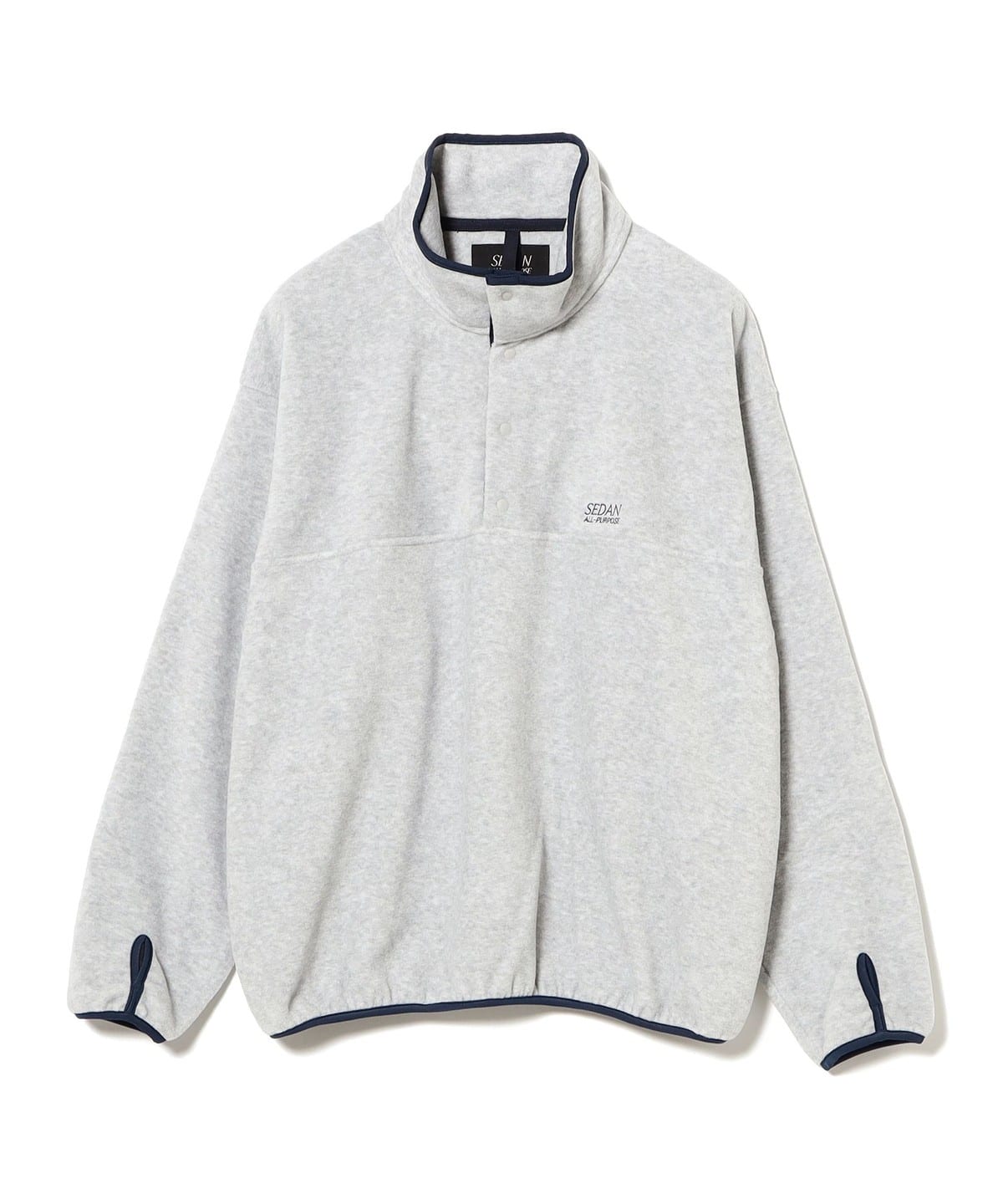 SEDAN ALL-PURPOSE セダン オールパーパス / Fleece Snap Pullover トップス MEN ASH M