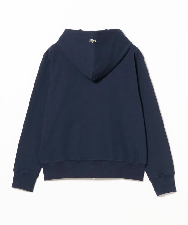 00s BEAMS ボーダー フルジップ パーカー ベロア ブラウン L B:MING by BEAMS（ビーミング by ビームス）【タイムセール