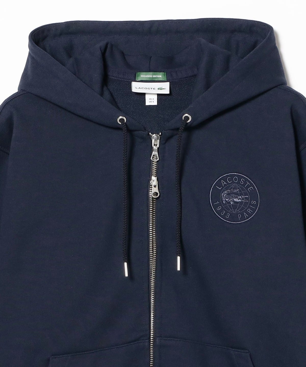 BEAMS（ビームス）【別注】LACOSTE / フルジップパーカー（トップス