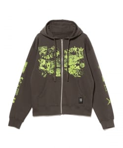 Wave of Sand / CL PRINT ZIP UP HOODIE