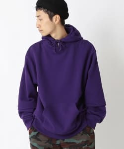 ▲【WEB限定】BEAMS / NEW STANDARD フェイクレイヤード パーカ