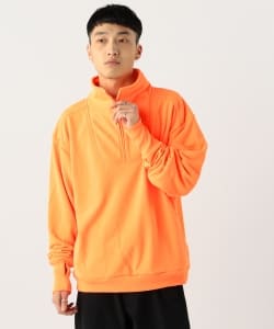 ▲BEAMS / テック ハーフジップ スウェットシャツ
