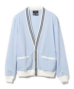 ▲BEAMS PLUS / ニットシアサッカー カーディガン