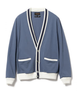 ▲BEAMS PLUS / ニットシアサッカー カーディガン