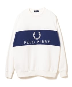 ▲FRED PERRY × BEAMS / 別注 ロゴ切替 スウェットクルー