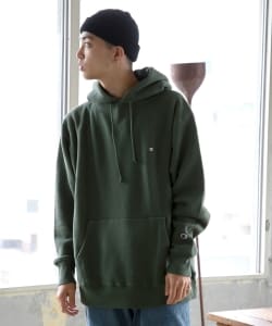 ▲【WEB限定】Champion × BEAMS / 別注 ビッグ プルオーバー パーカ