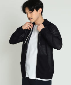 ▲BEAMS / メッシュ ジップ パーカ