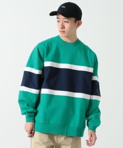 ▲BEAMS / 切替 ロングスリーブ スウェットシャツ