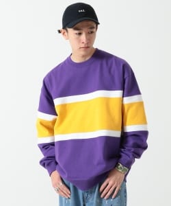 ▲BEAMS / 切替 ロングスリーブ スウェットシャツ