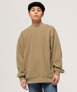 ▲BEAMS / ボア フリース クルーネック スウェットシャツ