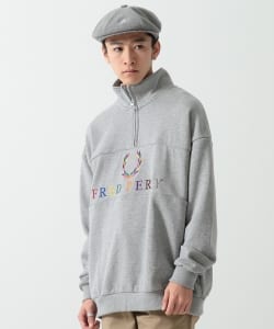 ▲FRED PERRY × BEAMS / 別注 90’sロゴ 切替 ハーフジップ