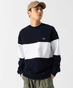 ▲LACOSTE × BEAMS / 別注 刺繍 ビッグロゴ スウェットシャツ
