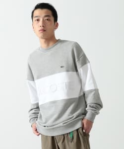 ▲LACOSTE × BEAMS / 別注 刺繍 ビッグロゴ スウェットシャツ