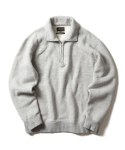 ▲BEAMS PLUS / スウェット ハーフジップ