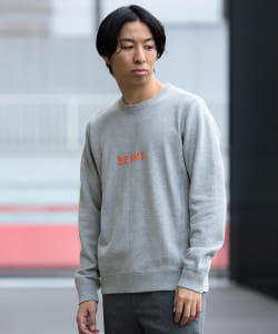▲BEAMS / ロゴ スウェット クルーネック