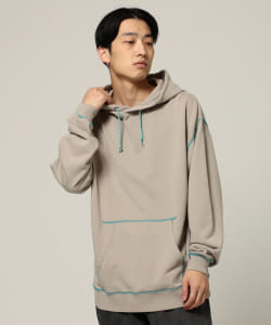 ▲BEAMS / カラーステッチ スウェット パーカ